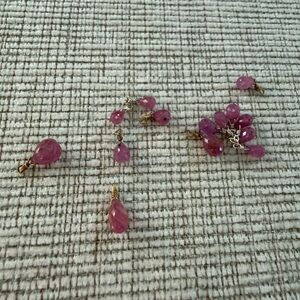 Natural Pink Sapphire Briolettes